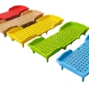 Special plastic foldable bed for children's nap time in kindergartens, single bed for family children's nap time, and small spliced bed Item Picture
